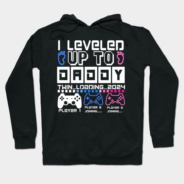 I Leveled Up To Daddy. Twin Loading 2024. Soon To Be Dad Hoodie by ShopiLike